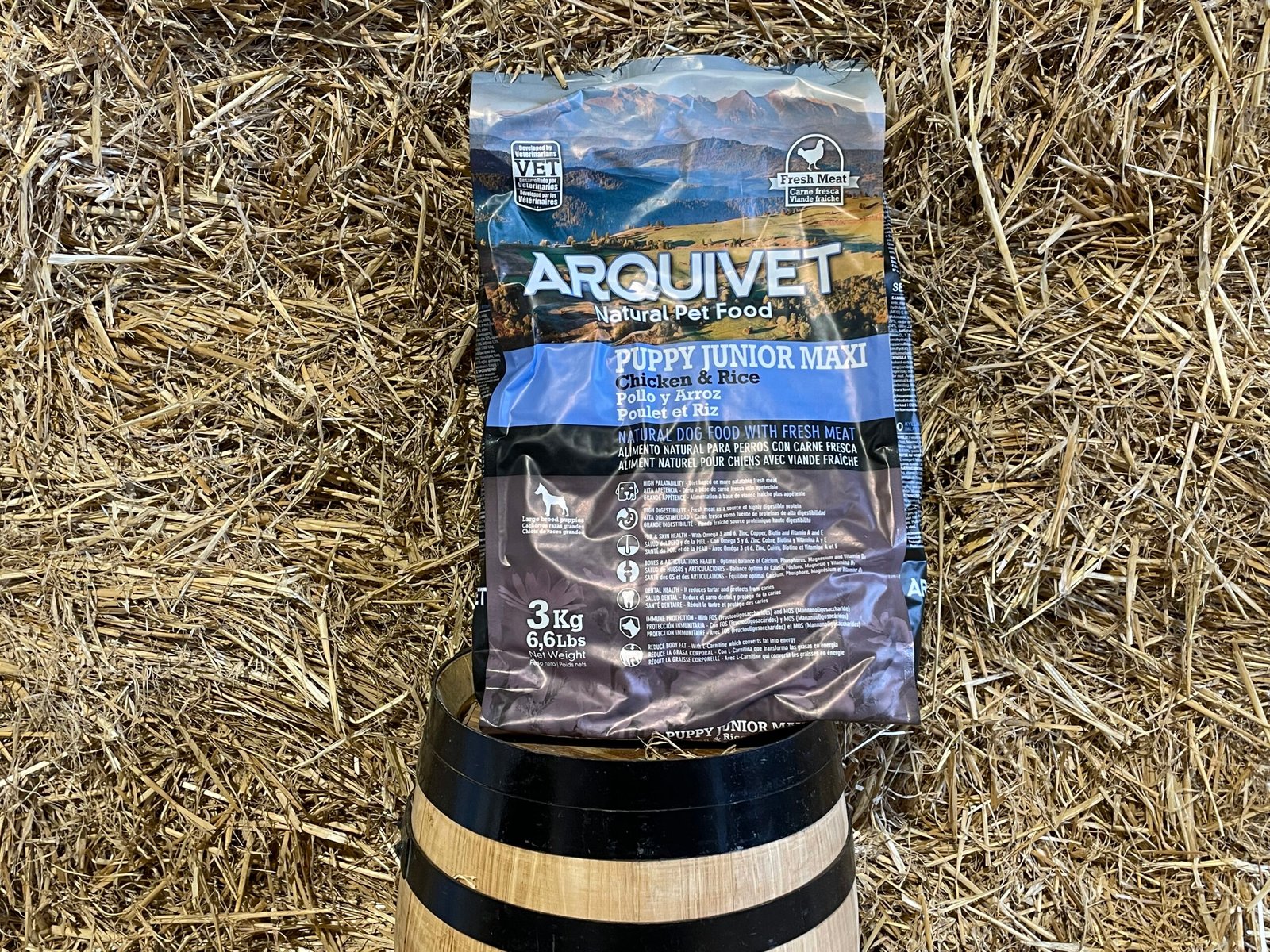 Puppy food Arquivet Puppy Junior Maxi Chicken and Rice 3kg — MIM Services